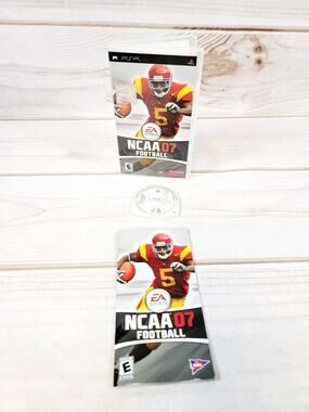 NCAA Football 2007 CIB W/ Manual - PSP Tested Works